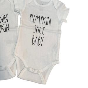 NEW Rae Dunn Baby Fall Onesies Bodysuits Bundle